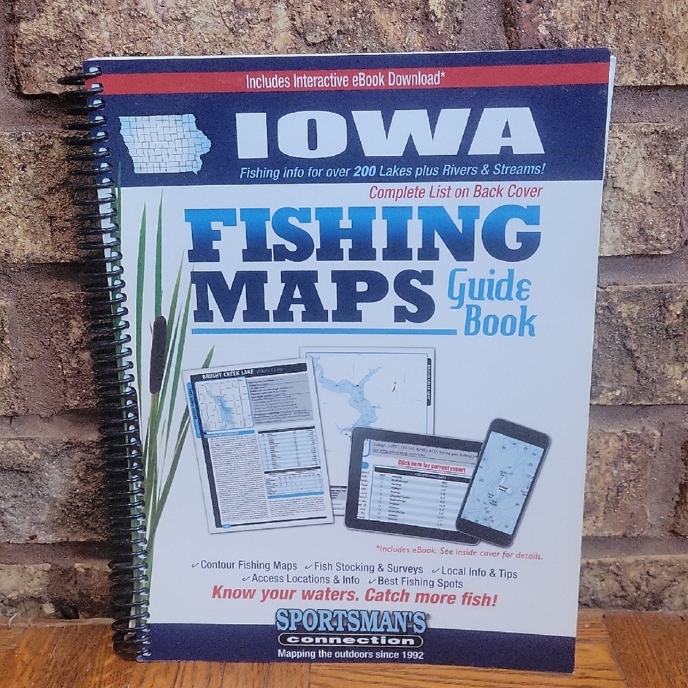 Iowa Fishing Maps Guide Book